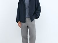 Ветровка с капюшоном, Синий