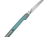 Складной нож CJRB Lanky, сталь AR-RPM9, рукоять алюминий, бирюзовый