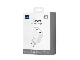 Сетевое зарядное устройство WIWU Essen 65W USB/2xUSB-C (Wi-G005) (белый)