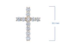 Подвеска из желтого золота с бриллиантами э0301пд05153300