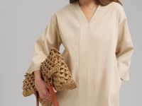 Свободное платье А-силуэта из тенселя