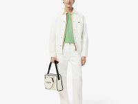 Мужская хлопковая футболка Lacoste с коротким рукавом