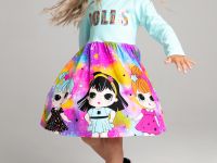 Платье трикотажное с принтом L.O.L