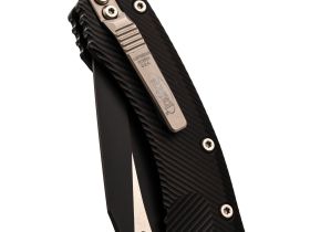 Складной нож Microtech Amphibian, сталь М390 с покрытием, рукоять алюминий, черный