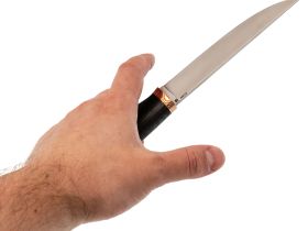 Нож Рыбацкий, сталь S125V, рукоять карбон макумэ ганэ