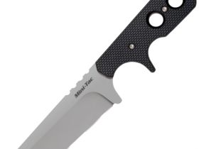 Шейный нож Cold Steel Mini Tac Tanto, сталь AUS-8A, рукоять Griv-Ex, черный