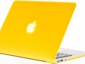 Чехол Daav HardShell Satin для Macbook Pro 13" пластиковый (желтый)