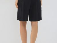 Шорты со складками, Черный