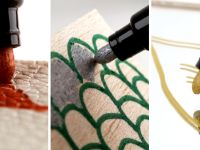 Маркер акриловый TOUCH "Opaque" наконечник средний, цвет фиолетовый