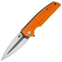 Складной нож Bestech Knives Fin, сталь 14C28N, рукоять G10, оранжевый