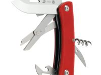 Нож перочинный Stinger 101 мм, 10 функций, сталь D2/420A, рукоять G10, красный