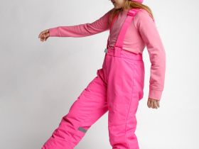 Зимний комплект из мембранной ткани для девочки: куртка, полукомбинезон