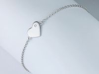 Браслет из серебра с бриллиантом э0601бр07191110