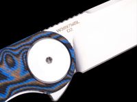 Складной нож Dr.Tech W3897MBL, сталь D2, рукоять микарта, Pattern blue