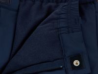 Утепленные брюки широкого кроя с утяжниками по низу