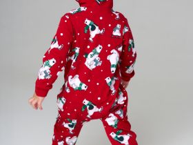 Пижама-комбинезон детская трикотажная для девочек