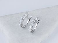 Серьги из белого золота с бриллиантами э4701сг09200956