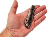 Складной нож Nimo Knives Divinity Tree, сталь M390, рукоять титан/карбон