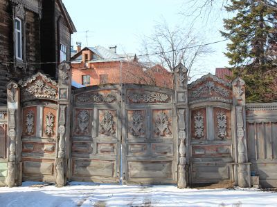 Деревянные ворота нач. XX в.