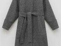 Пальто свободного силуэта с поясом