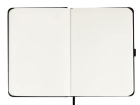 Скетчбук Гамма "Студия" А4 100 л 110 г, черный, твердая обложка, на резинке, слоновая кость