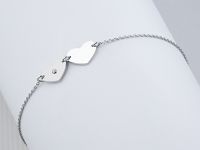 Браслет из белого золота с бриллиантом э0901бр03185900