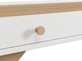 Стол Торвалль-4 110x50 Белый/Натуральный