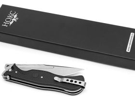 Складной нож НОКС Офицерский С2, сталь AUS8, рукоять пластик, черный
