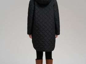 Стеганое пальто с искусственным утеплителем