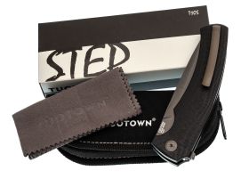 Складной нож TuoTown Utes PVD, сталь T10S, рукоять G10/Carbon Fiber
