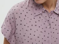 Блузка с коротким рукавом и отложным воротником