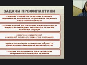 Международный вебинар "Организация работы с обучающимися и их семьями по профилактике экстремизма и агрессии в подростковой и молодежной среде"