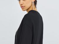 Футболка с декором из навесных цепочек, Черный