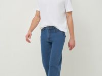 Прямые джинсы, Синий