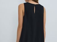 Сатиновый топ, Черный