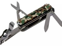 Многофункциональный швейцарский нож-брелок Victorinox Nail Clip 580, сталь X55CrMo14, рукоять Cellidor, камуфляж
