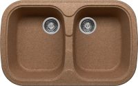 Мойка BRILLE 2B 800*500 BROWN