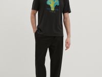 Футболка прямого силуэта с принтом