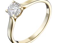 Кольцо из желтого золота с бриллиантом э0301кц02220753