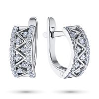 Серьги из белого золота э4712сг10170700