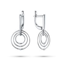Серьги из серебра э0612сг09181100