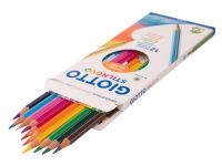 Набор карандашей цветных гексогональных Fila Giotto "Stilnovo Ast" 12 цв, в картонной коробке