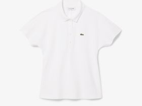 Женское поло Lacoste из эластичного хлопка
