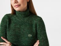 Женский шерстяной свитер Lacoste с высоким воротом