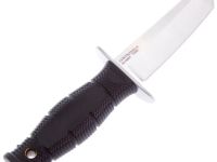 Нож с фиксированным клинком Cold Steel Mini Leatherneck Tanto, сталь 8Cr13MoV, рукоять кратон, черный