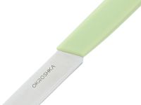 Нож кухонный для фруктов и овощей Okroshka Salad 10 см, сталь 5cr15mov, рукоять пластик, зеленый