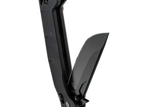 Складной нож Obertech ns-02 Normal straight black blade, сталь VG-10, рукоять G10, черный
