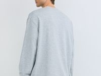 Свитшот с имитацией футболки, Серый