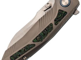 Складной нож Remette Kestrel, сталь S35VN, рукоять алюминий, серый/зеленый