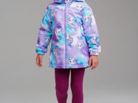 Куртка текстильная с полиуретановым покрытием для девочек (ветровка)